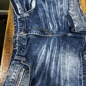 Ariya Dark Blue Jean Shorts